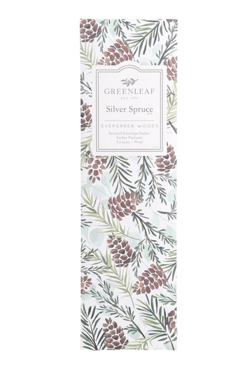 Greenleaf Scented Slim Sachet - Silver Spruce