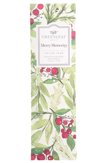 Greenleaf Scented Slim Sachet - Merry Memories