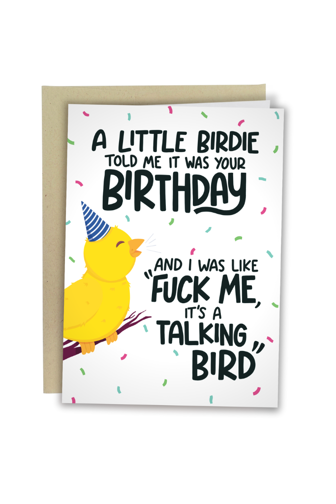 Little Birdie Birthday Card
