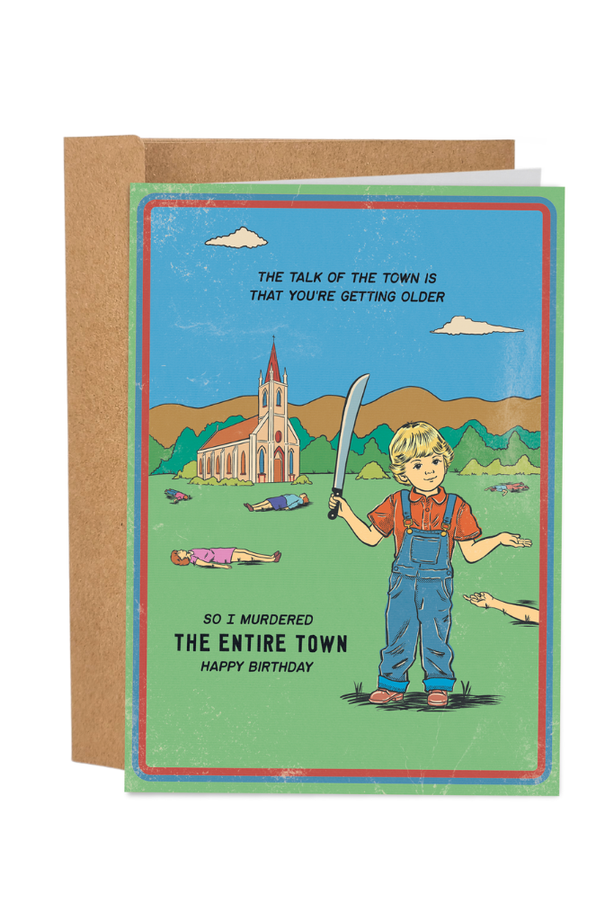 Talk Of The Town Funny Birthday Card