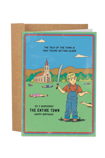 Talk Of The Town Funny Birthday Card