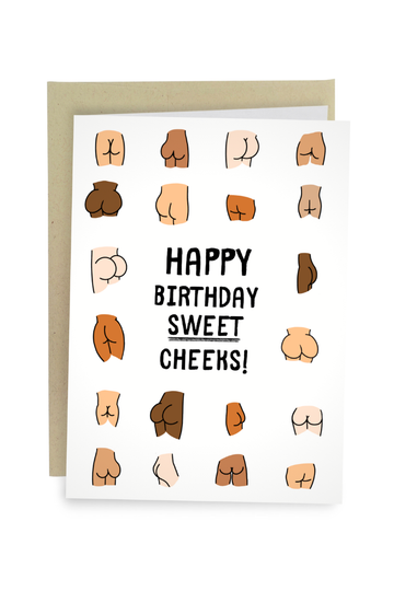 Sweet Cheeks Birthday Card