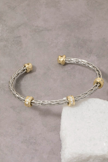 Ivana Chain Bracelet Cuff - Gold