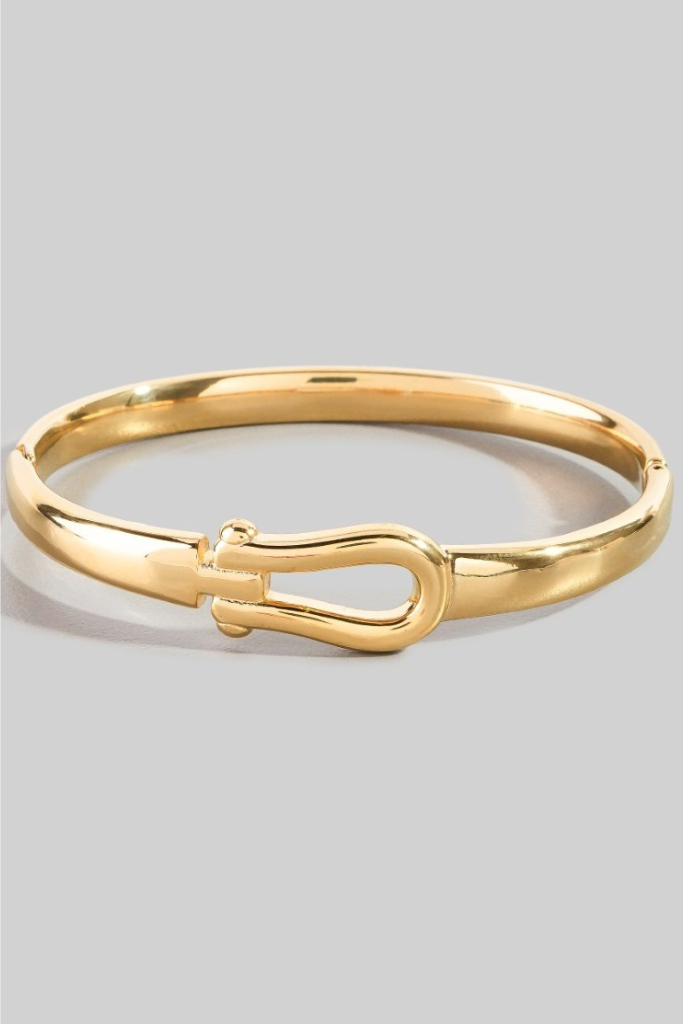 Kori U-Hinge Bracelet Bangle - Gold
