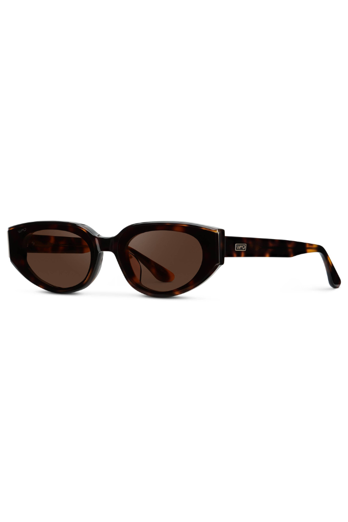 WMP Eyewear Astra Cat Eye Sunglasses - Tort/Dark Brown