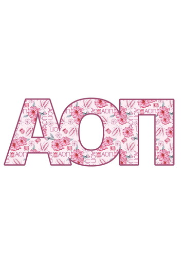 Alpha Omicron Pi Door Hanger