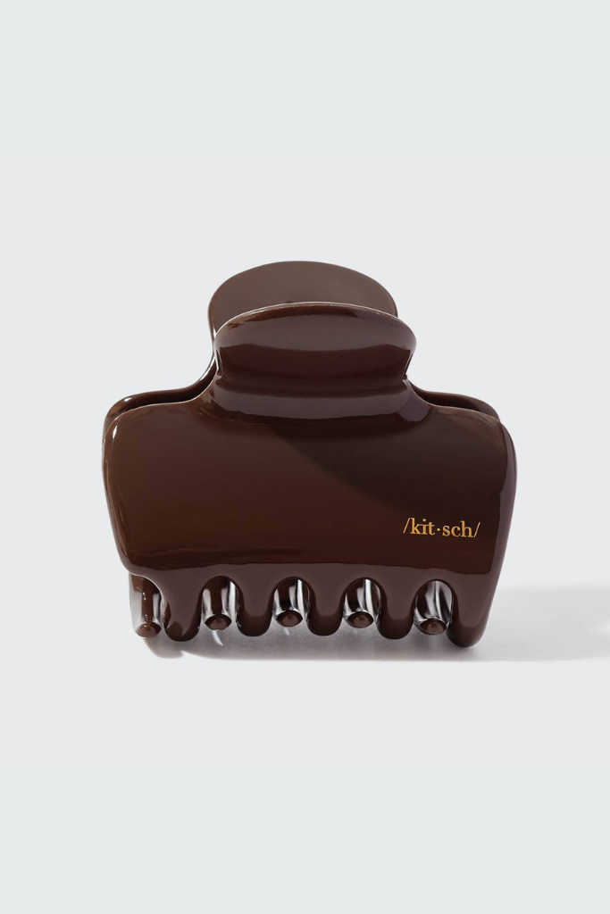 KITSCH  Recycled Plastic Puffy Cloud Clip - Chocolate