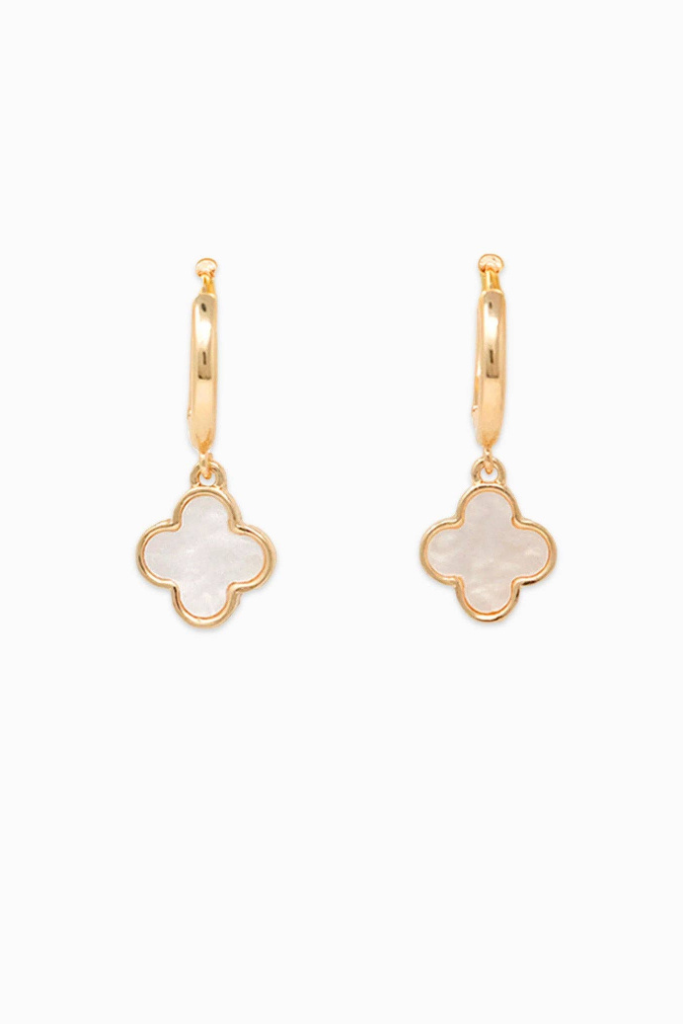 Dangle Clover Earring - Gold