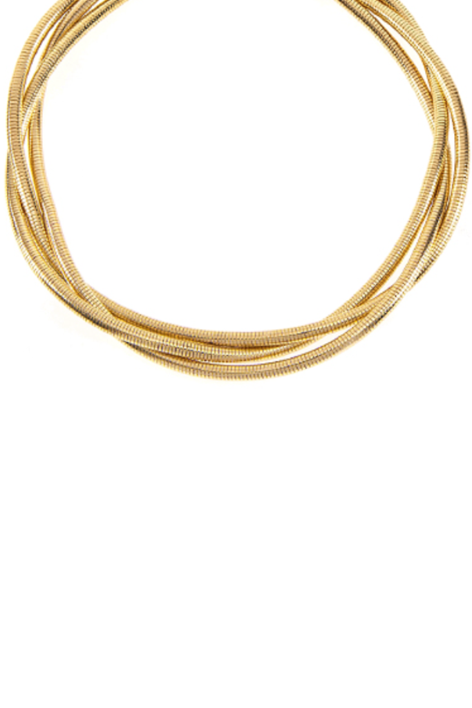 Stand Correct Intertwined Necklace - Gold
