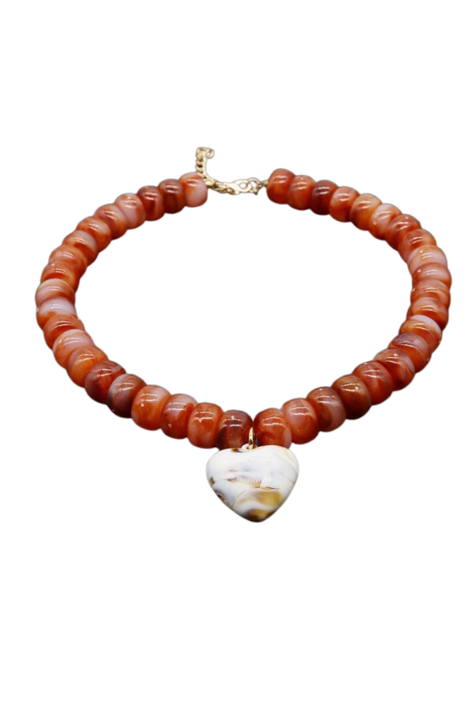 Something Special Beaded Necklace - Brown