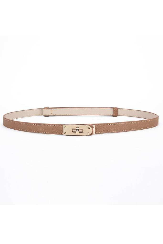 Vintage Love Thin Belt - Khaki