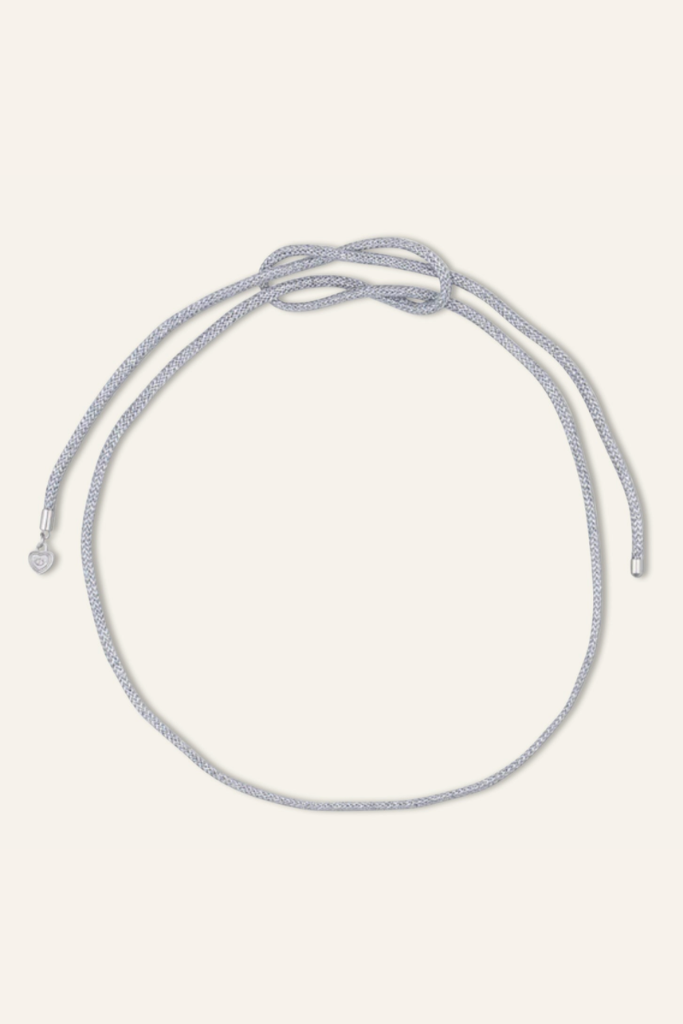 HART The Lurex Cord Necklace - Silver