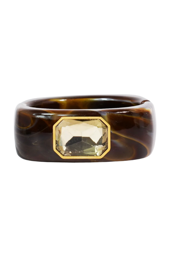 The Gemma Cuff Bracelet - Dark Brown