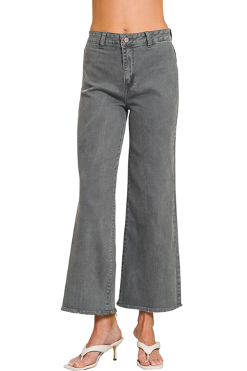 This Time Washed Straight Leg Jeans - Ash Black