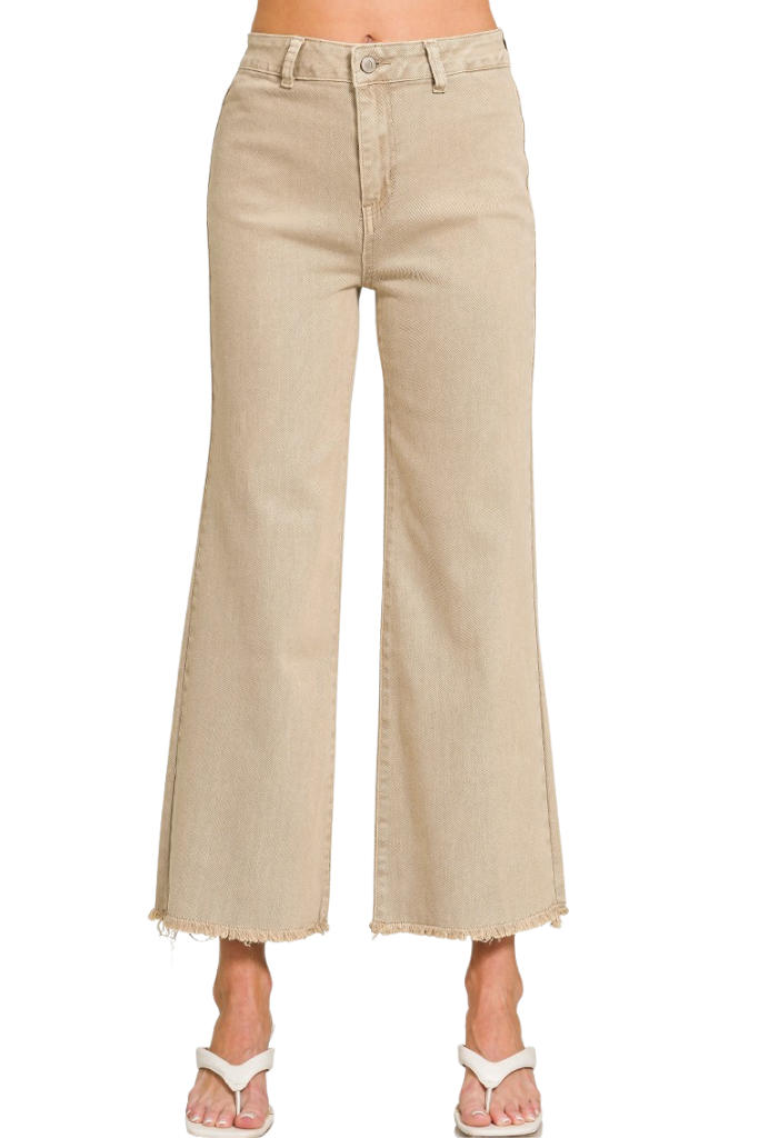 This Time Washed Straight Leg Jeans- Ash Mocha