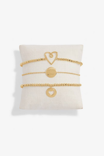 "Just For You" Bracelet Set- Gold