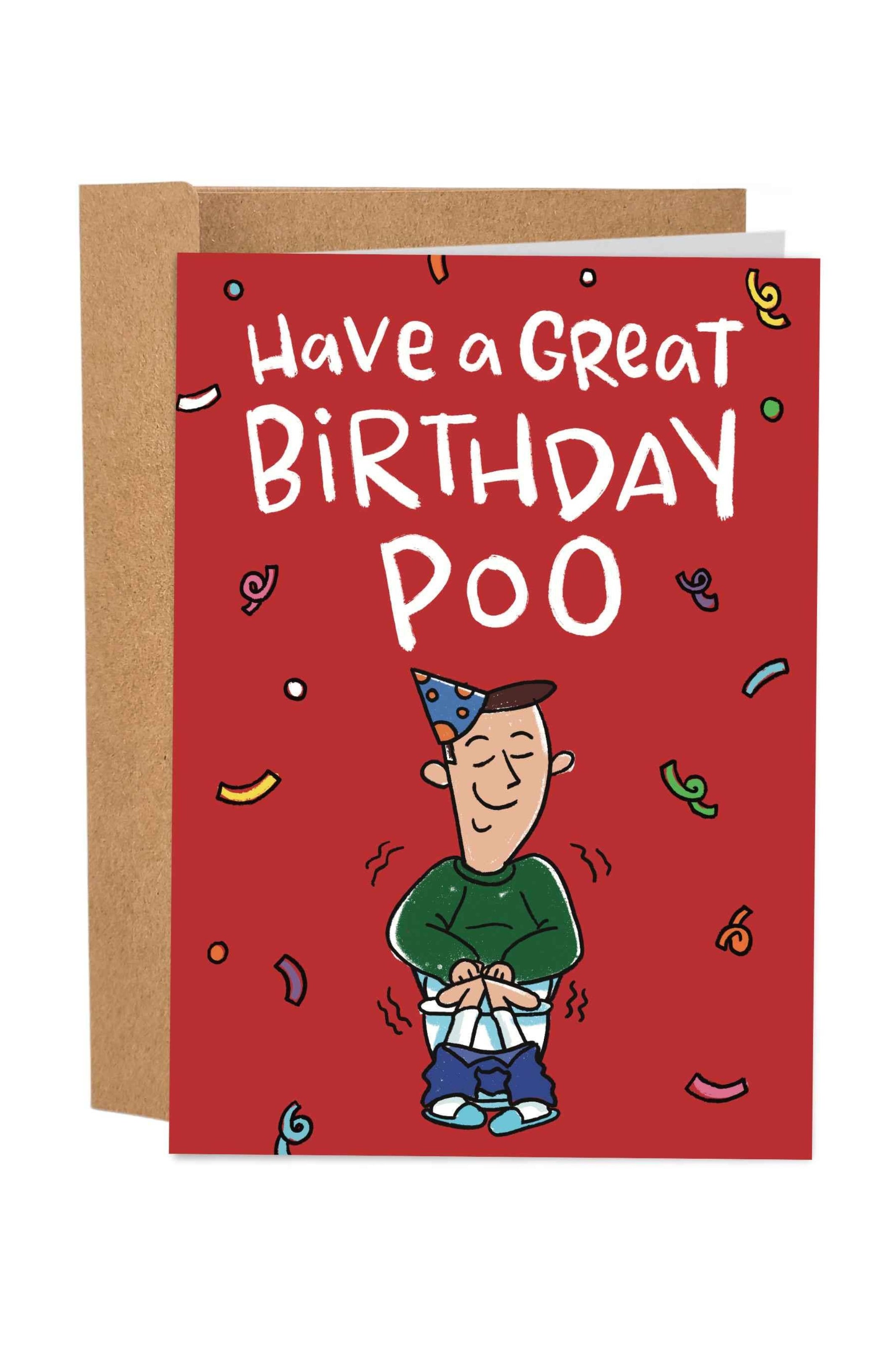 Birthday Poo - Funny Birthday Card