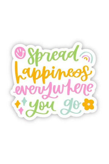 Spread Happiness Sticker
