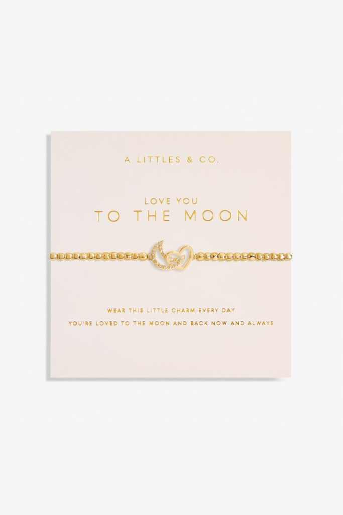 Forever Yours &#039;Love You To The Moon&#039; Bracelet- Gold