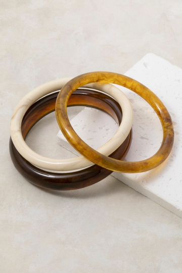 Judith Resin Bangle - 3 tone