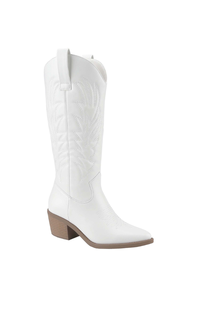 Saddle Up Cowgirl Boot - White