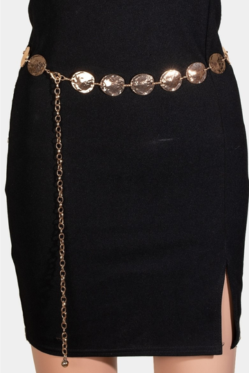 Rena Disc Chain Bracelet - Gold