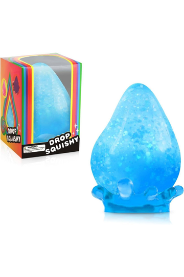 Teardrop Slow Rising Squeeze Toy - Blue