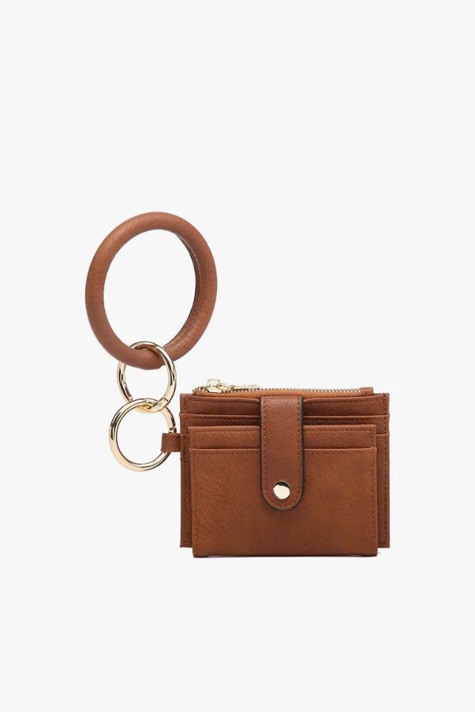 Sammie Mini Wallet With Ring- Brown