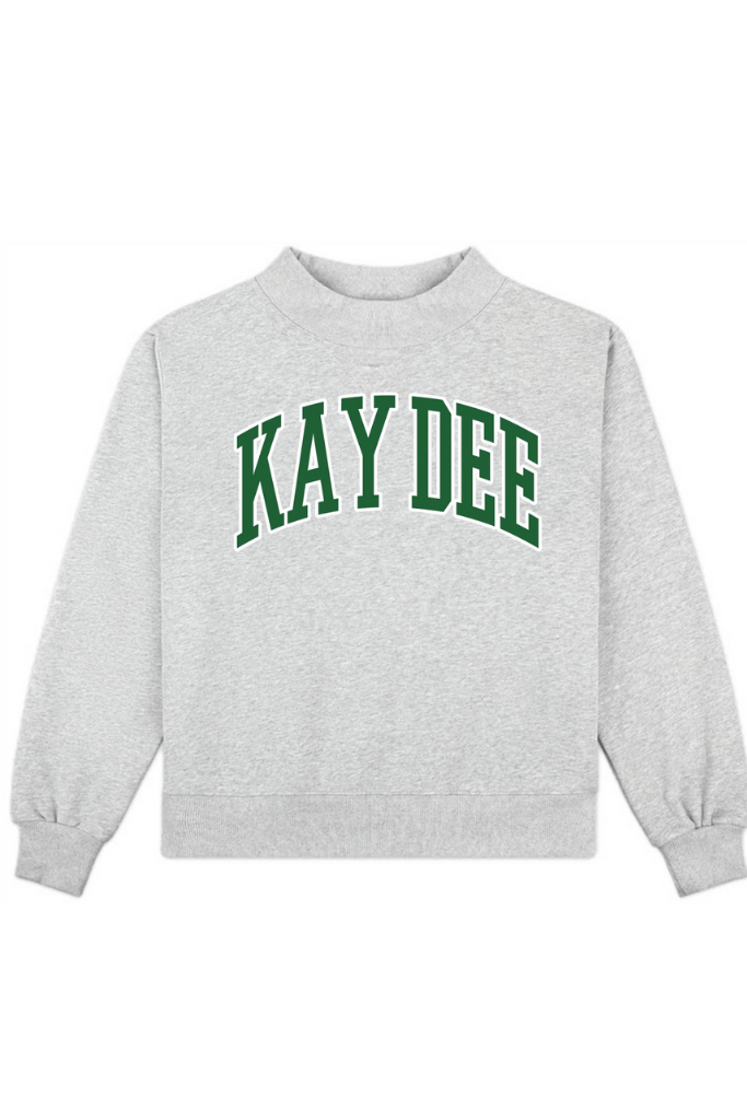 Campus Mock Neck Crew - Kappa Delta