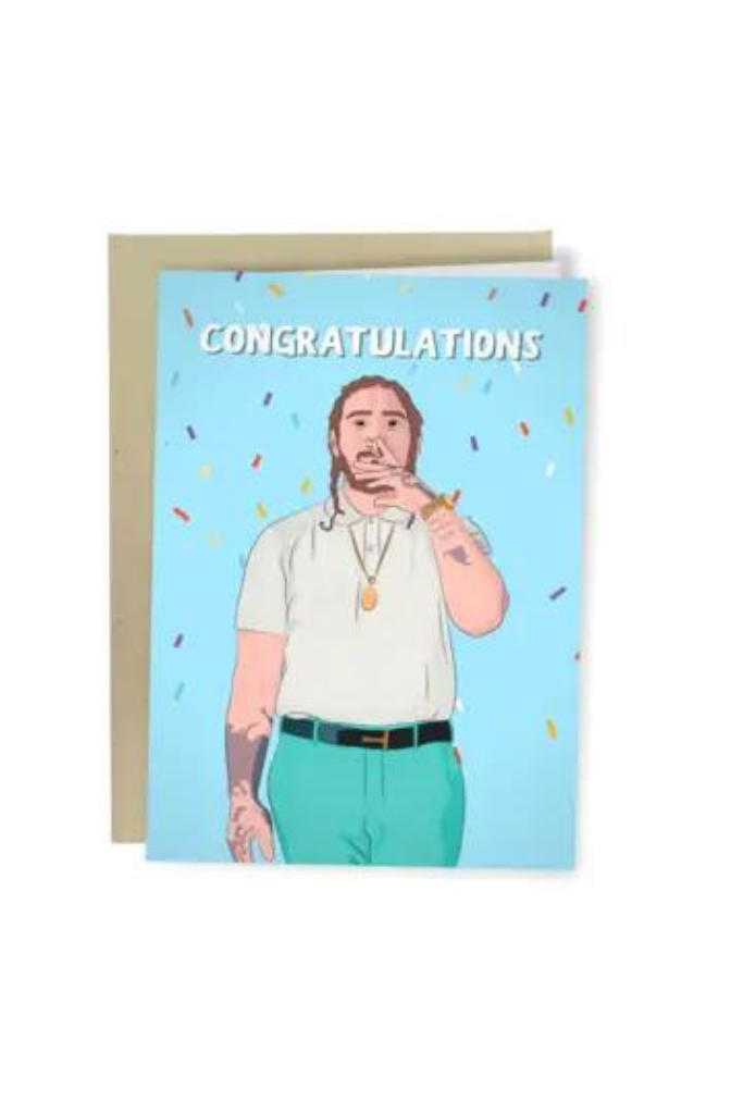 Post Malone Congratulations Card