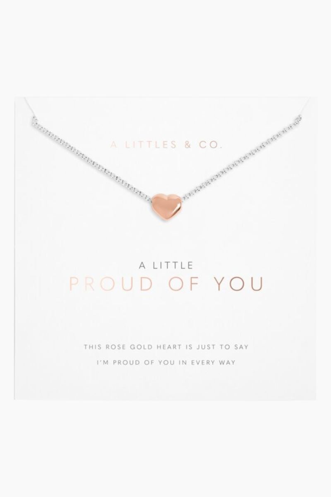 A Little 'Proud of You' Necklace - Silver/Rose Gold