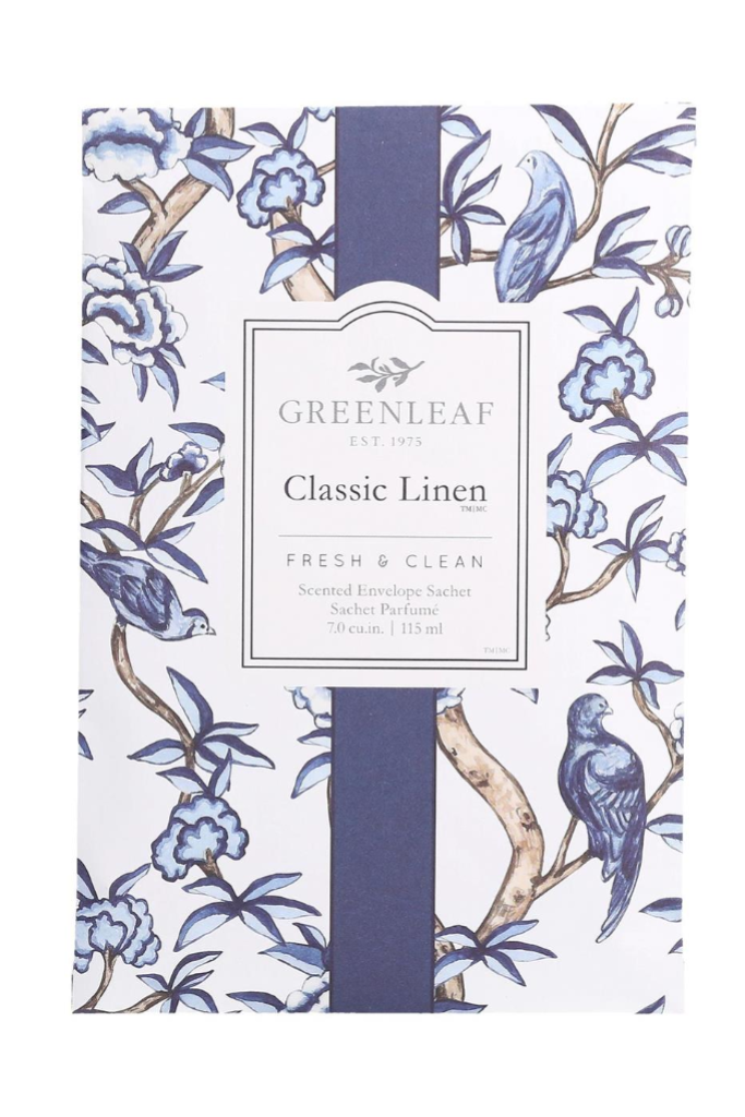 Greenleaf Scented Sachet- Classic Linen