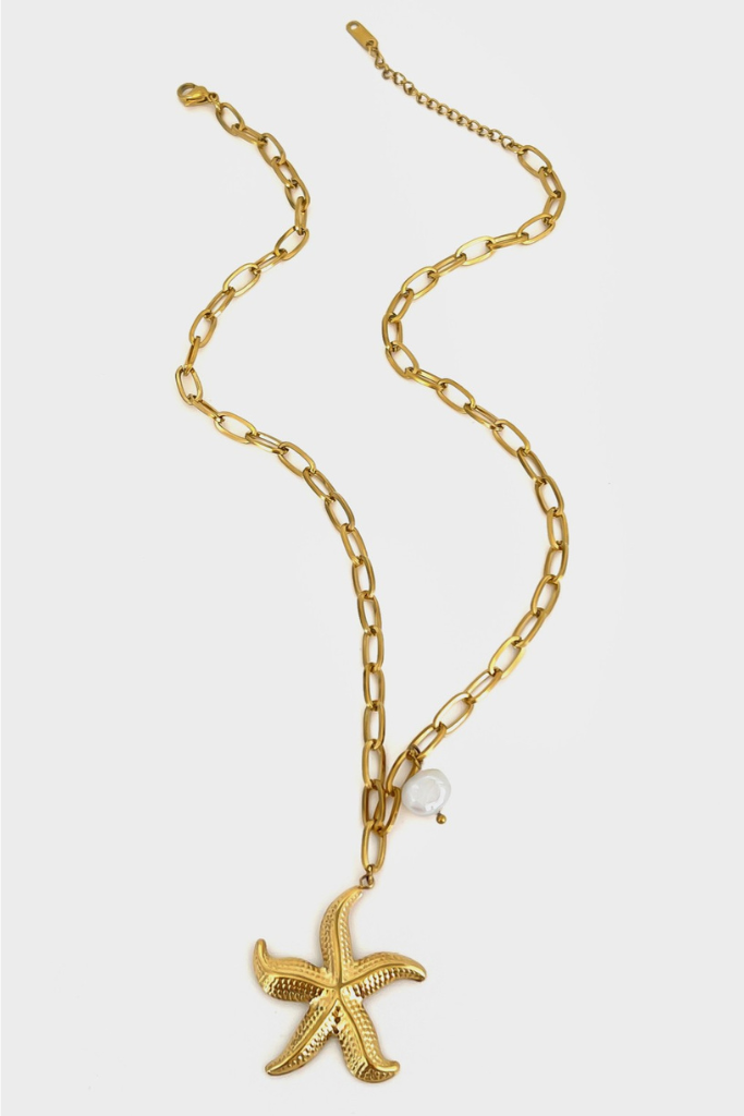 Starfish Bliss Necklace - Gold