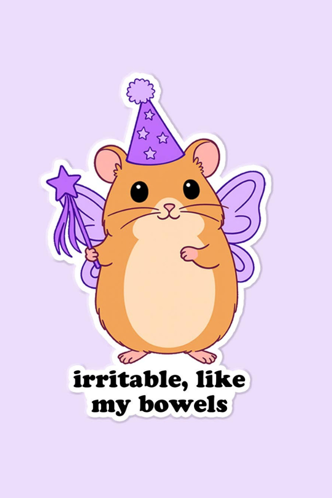 Irritable Like My Bowels Funny Sticker