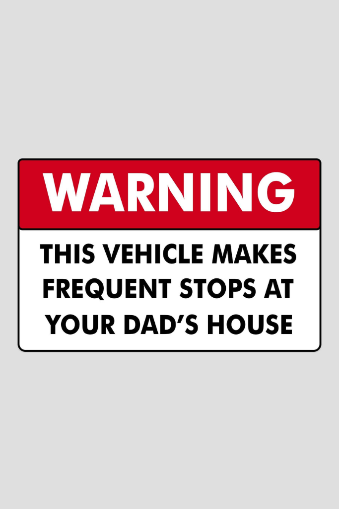 Warning This Vehicle Makes Frequent Stops Sticker