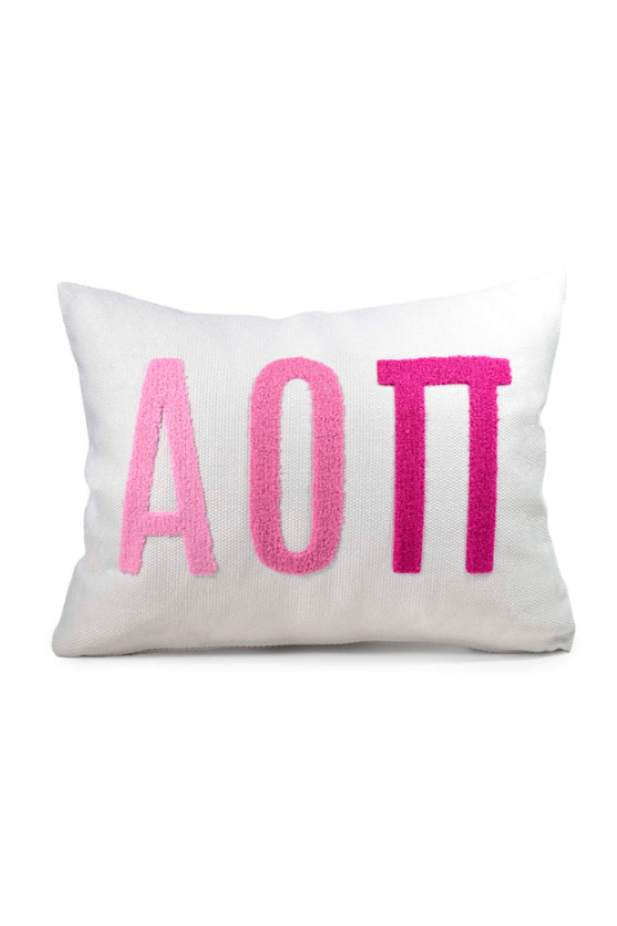 Sorority Embroidered Pillow - AOII