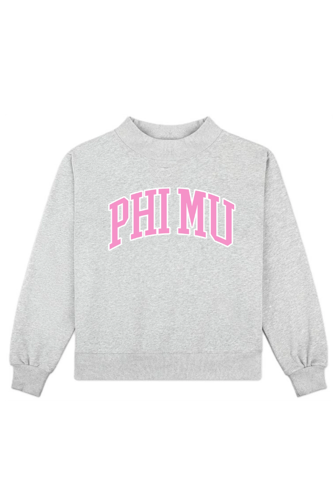 Campus Mock Neck Sweatshirt - Phi Mu