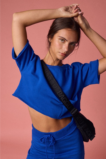 Elvira Crop Top - Cobalt Blue