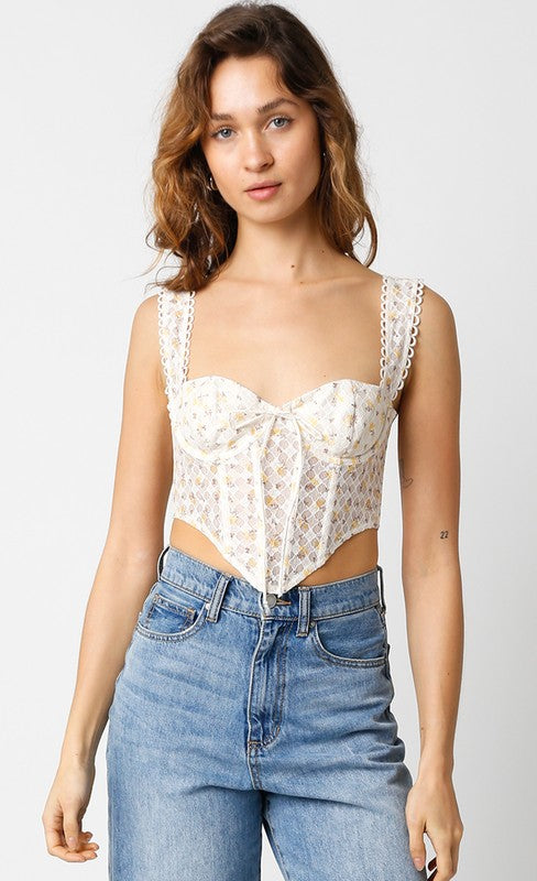 All You Have Corset Top - Yellow