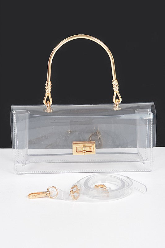 Gameday Ready Clear Purse - Gold