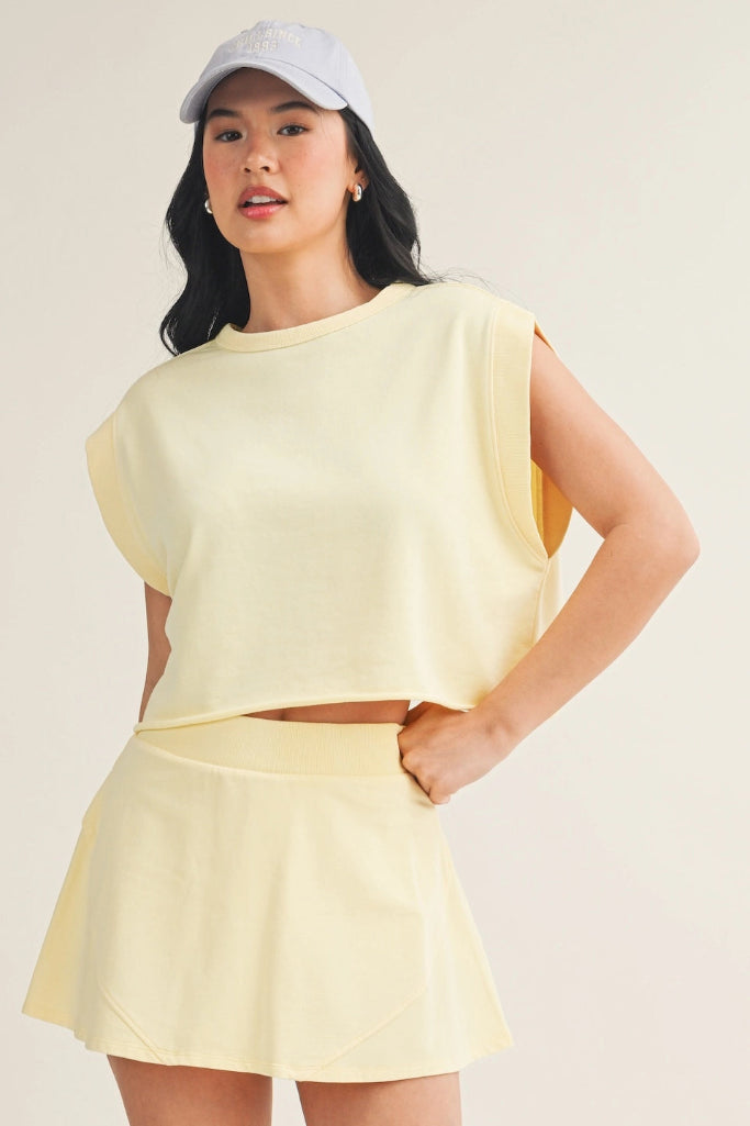 Loose Ends Open Back Top - Yellow
