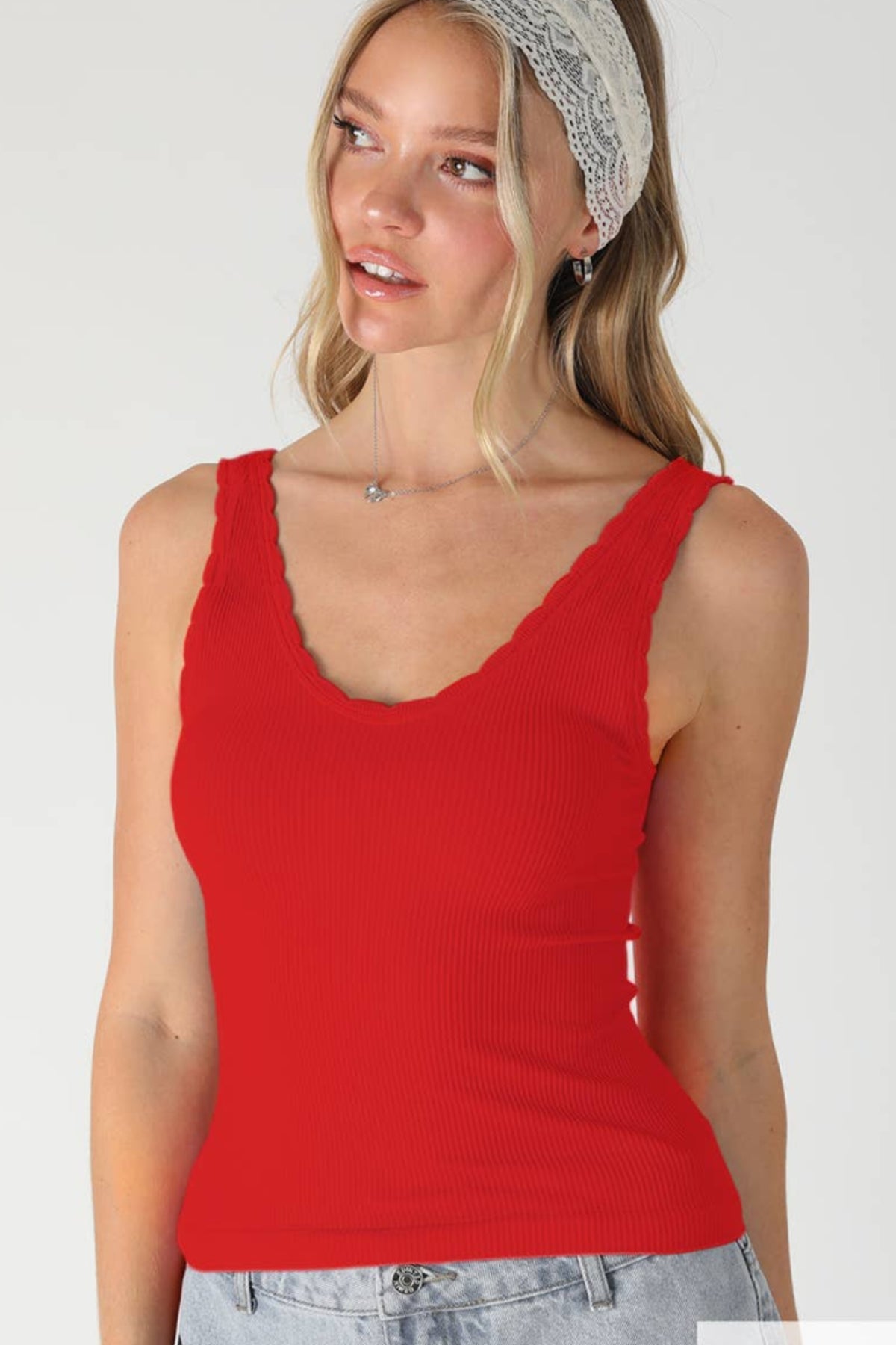 Take Piece Reversible Ribbed Tank -
