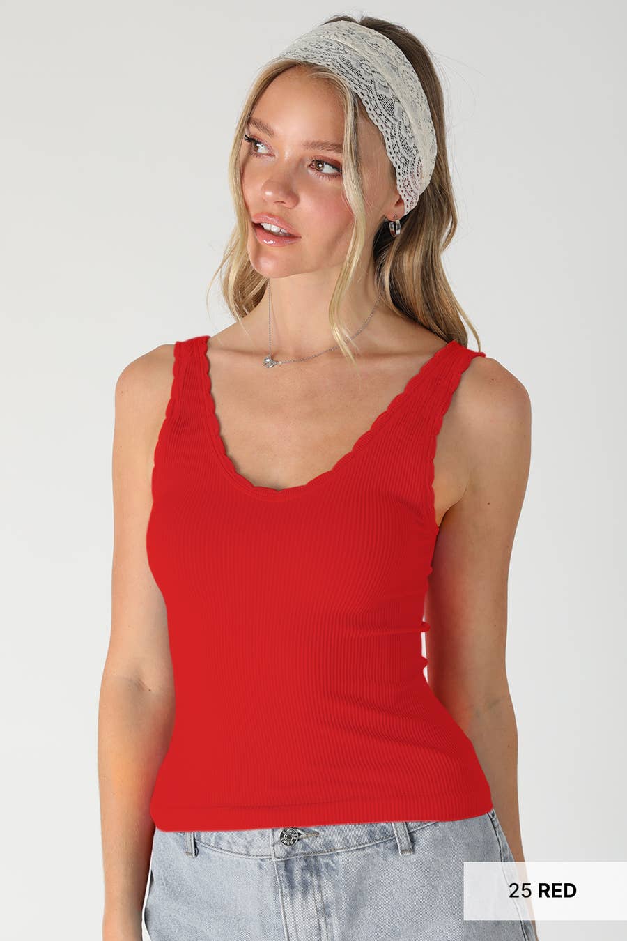 Take Piece Reversible Ribbed Tank -