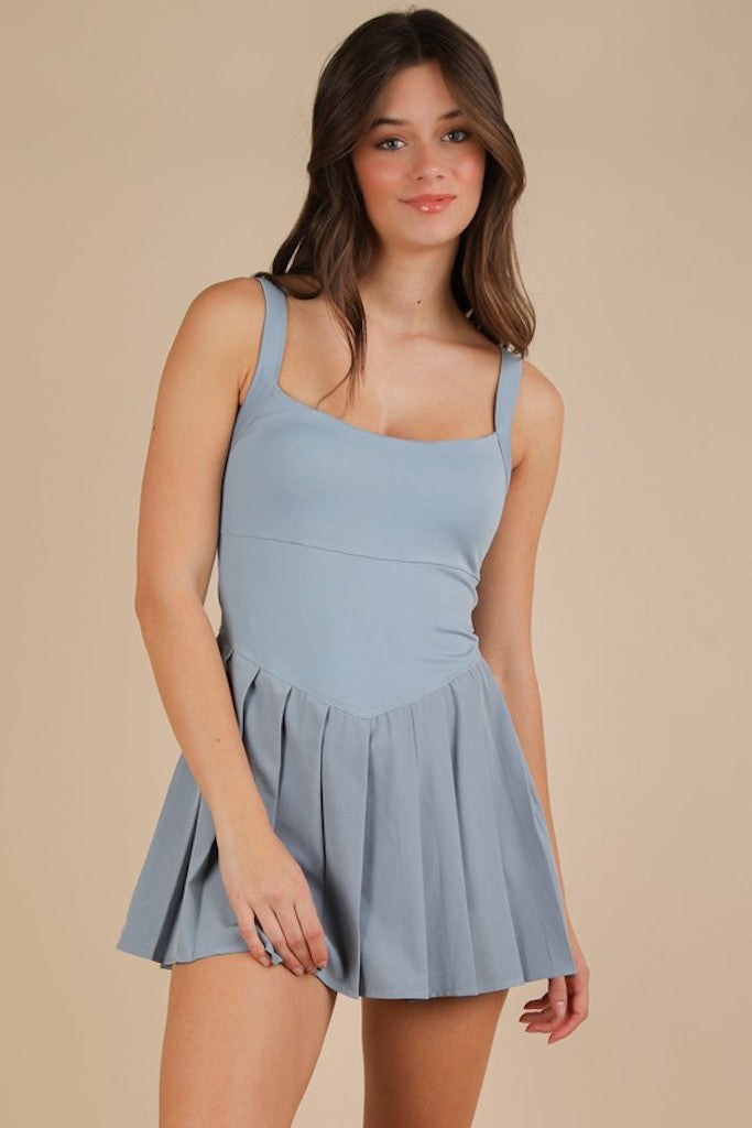 Love Me Not Active Dress- Blue