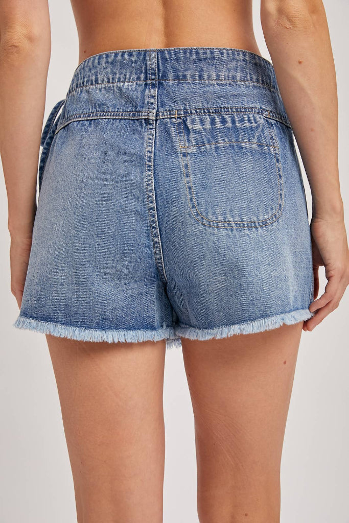 Nothing New Wrap Skort - Denim