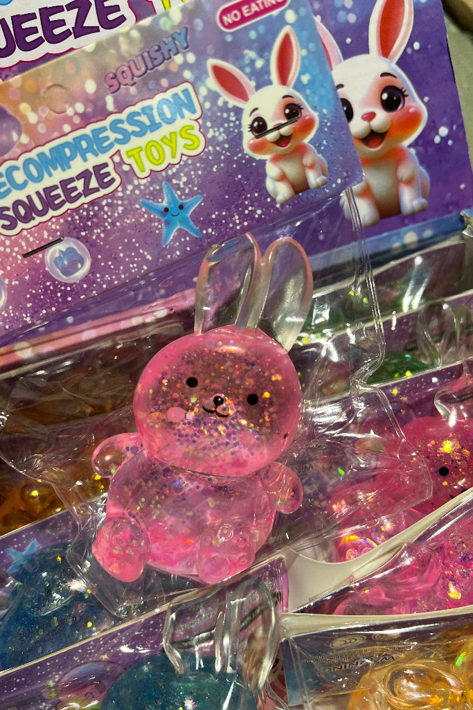 Sugar Glitter Bunny Squishy - Assorted