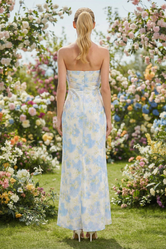 Feeling Dreamy Floral Maxi Dress - Blue Multi