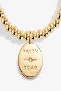 A Little 'Faith Over Fear' Bracelet- Gold