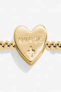 A Little 'Caring Nurse' Bracelet- Gold