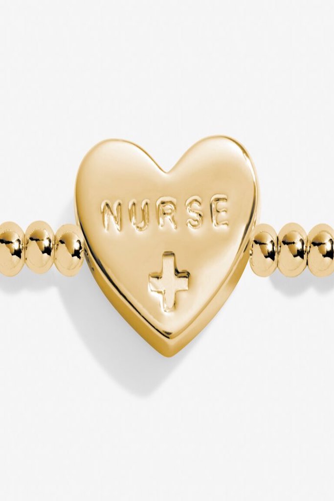 A Little &#039;Caring Nurse&#039; Bracelet- Gold